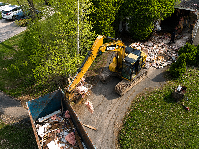 Demolition work