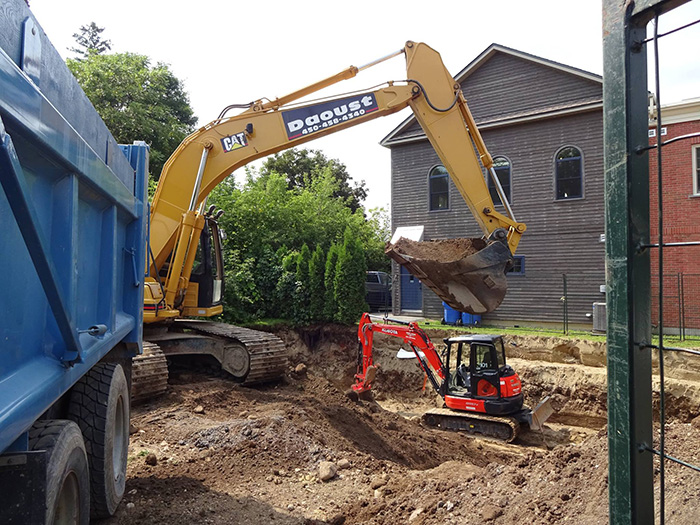 Building excavation work